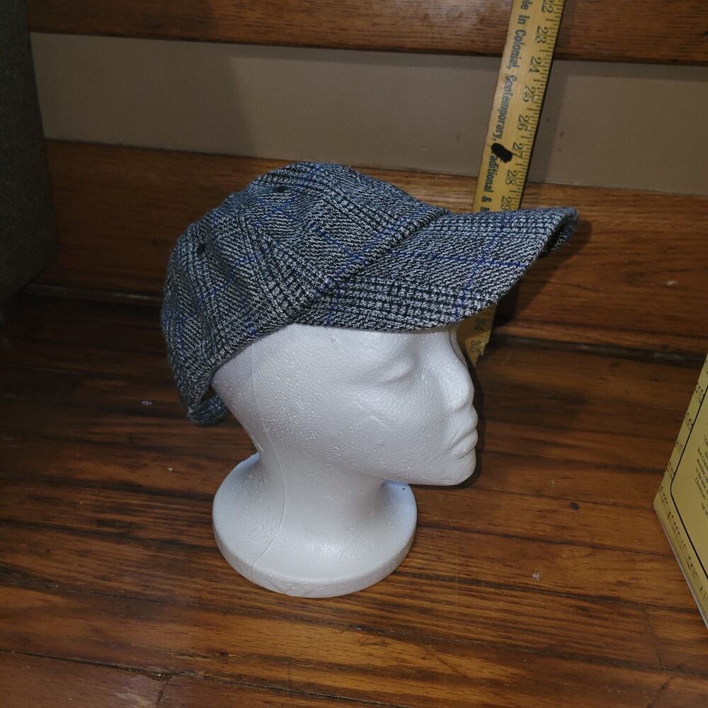 H&M Hat Grey Newsboy Driving Cap Fisherman 100% Cotton‎ Lining Wool One Size
